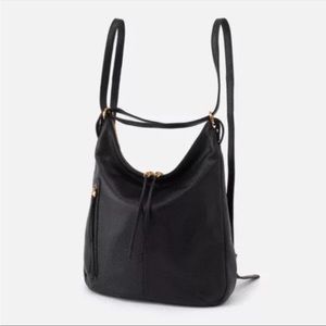 HOBO Merrin Convertible Backpack Slouchy Shoulder Bag Black
